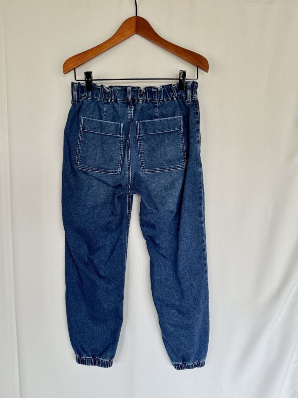 J. Crew Factory Utility Signature Med Blue Stretch+ Denim Jogger Jeans Size 30 - Picture 7 of 12